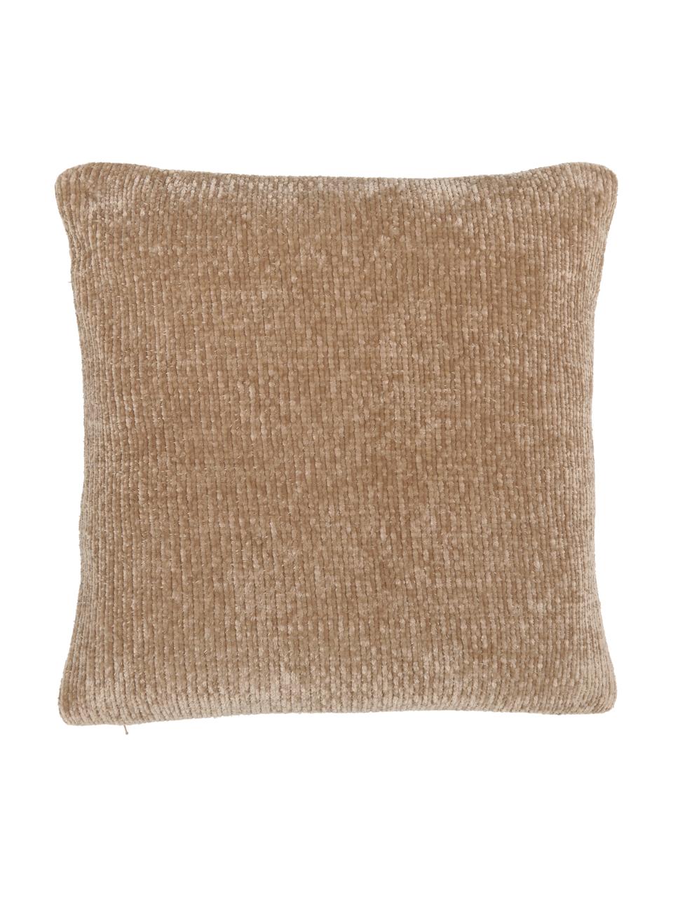 Funda de cojín de punto Beckett, 100% poliéster, Beige, An 45 x L 45 cm