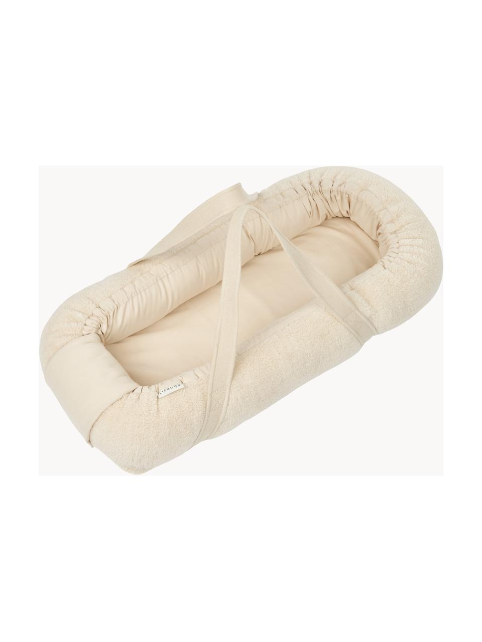 Babynast portatile in cotone Gro, 100% cotone, Bianco crema, Larg. 32 x Lung. 76 cm