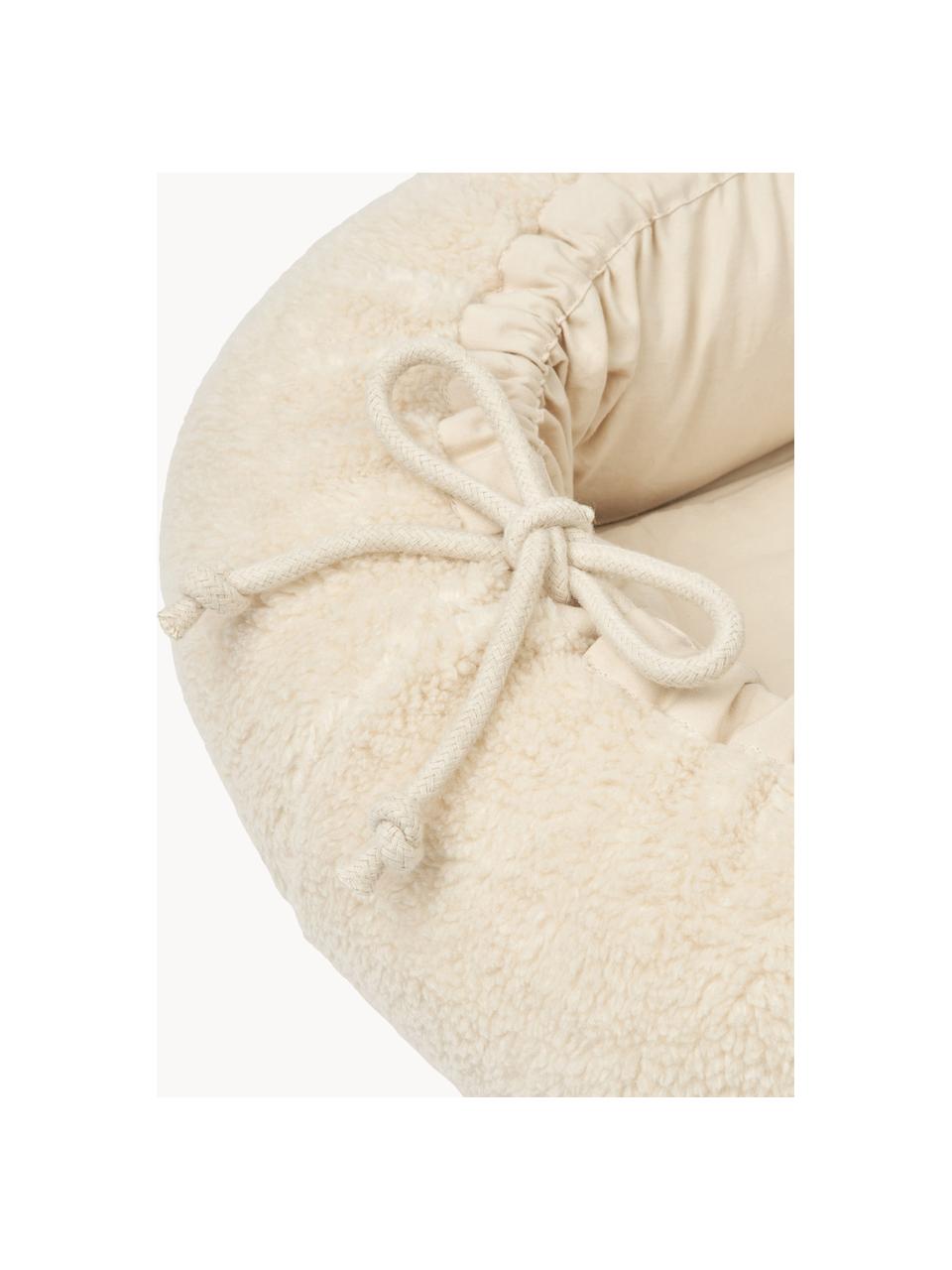 Babynast portatile in cotone Gro, 100% cotone, Bianco crema, Larg. 32 x Lung. 76 cm