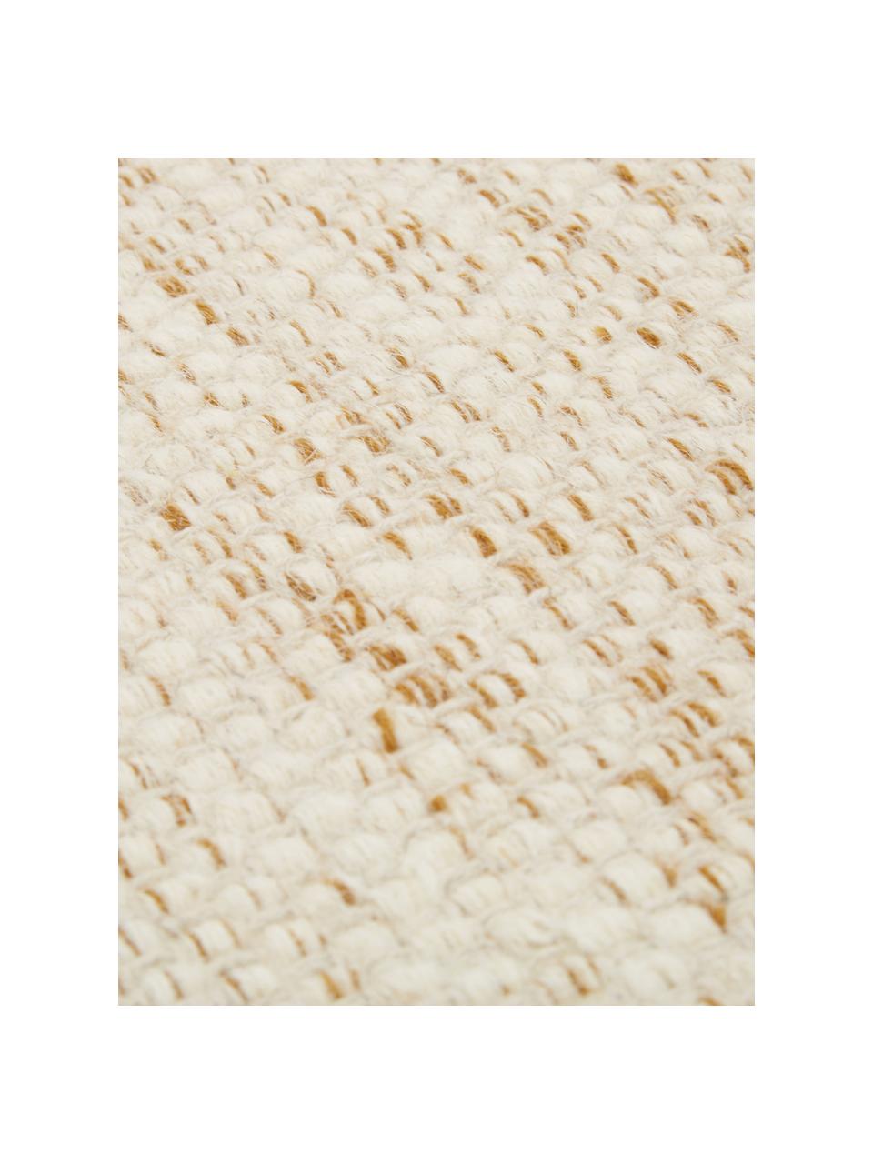 Tapis de couloir en laine tissé à la main, avec dégradé de couleur Lule, Ocre, beige