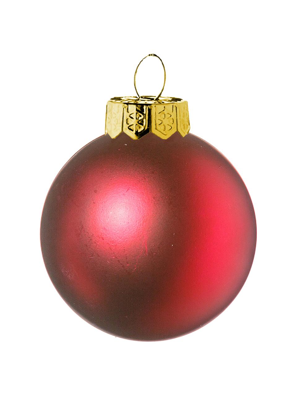 Mini kerstballenset Evergreen Ø 4 cm, 16-delig, Rood, Ø 4 cm