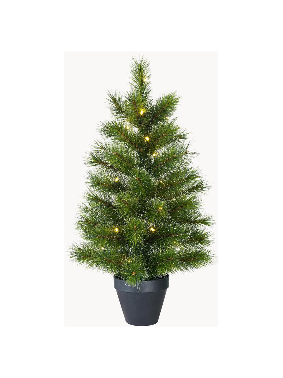 Árbol de Navidad con luces LED Glendon, Gris, Ø 51 x Al 90 cm