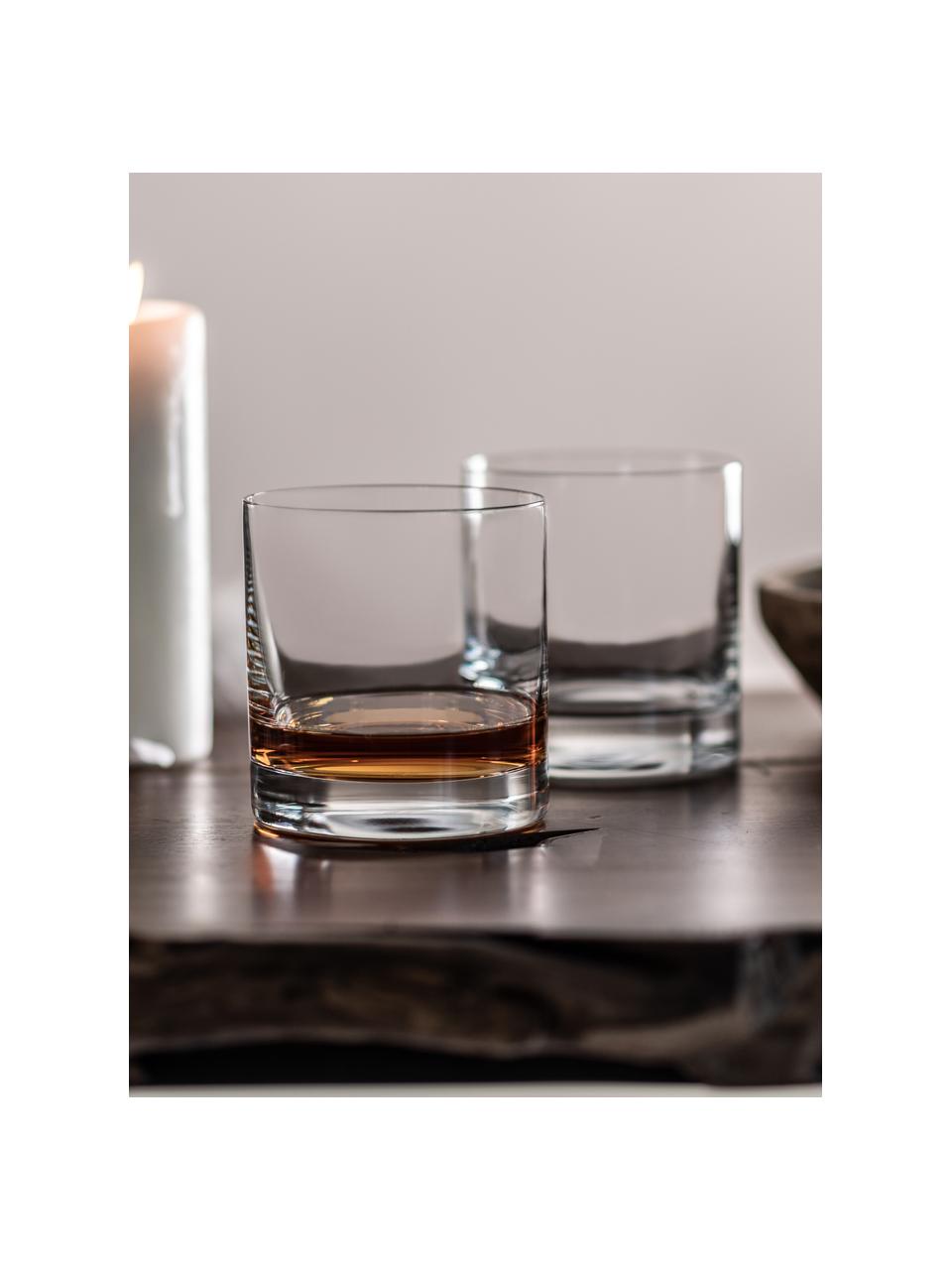 Kristall-Whiskygläser Tavoro, 4 Stück, Tritan-Kristallglas, Transparent, Ø 9 x H 10 cm, 420 ml