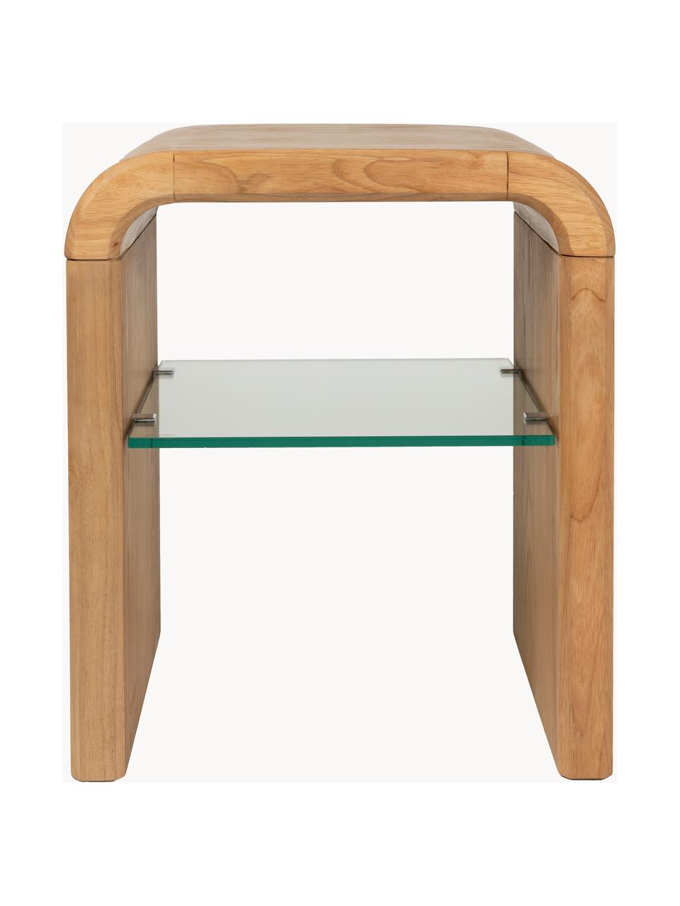 Odkládací stolek z kaučukového dřeva Brave, Kaučukové dřevo, Š 42 cm, V 58 cm