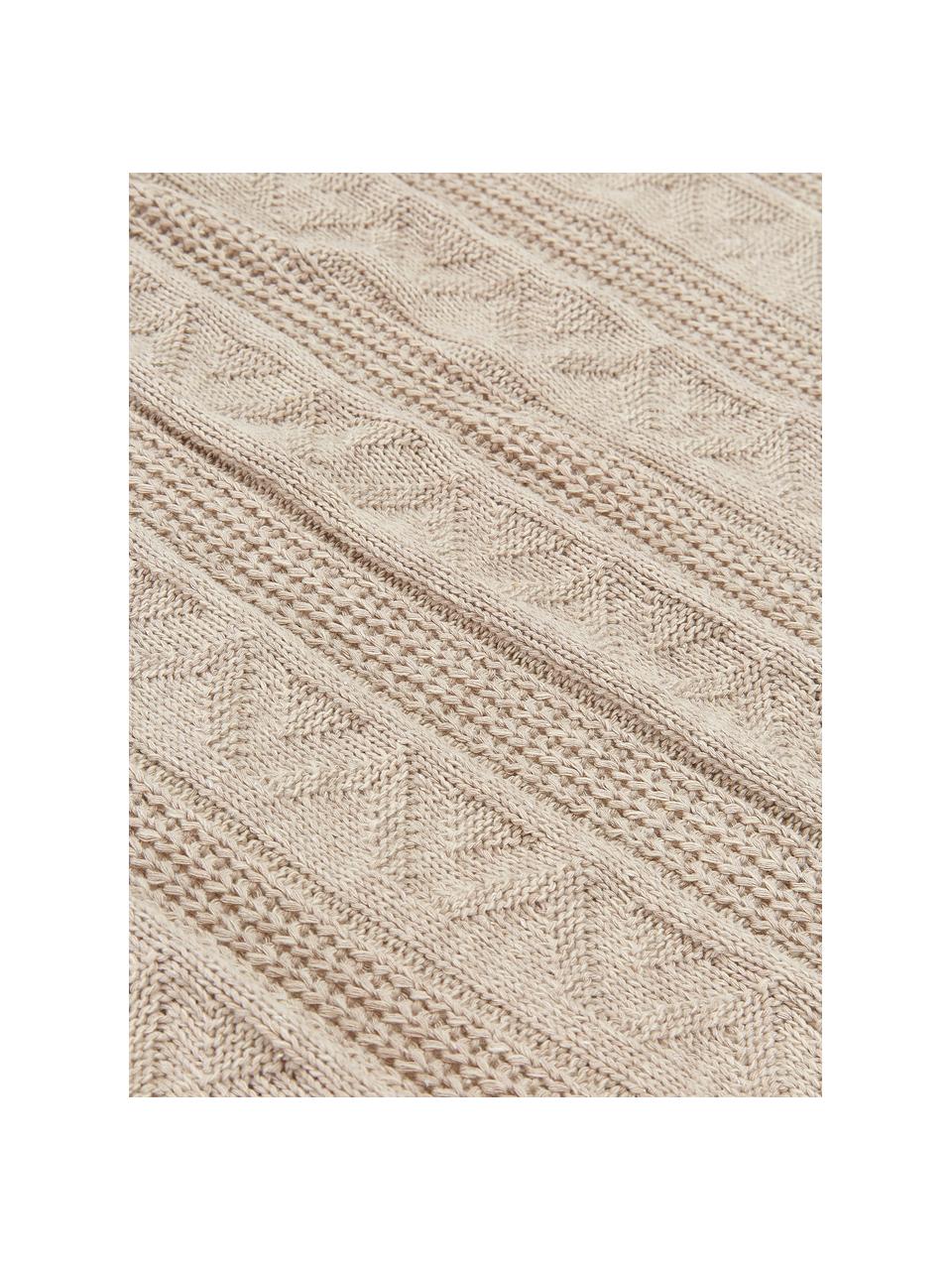 Tagesdecke Magdelena mit strukturierter Oberfläche, 50% Baumwolle, 30% Polyester, 20% Acryl, Beige, B 160 x L 200 cm (für Betten bis 120 x 200 cm)