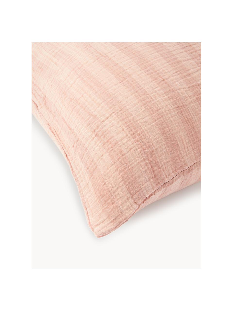 Funda nórdica de muselina Saige, Melocotón, Cama 90 cm (155 x 220 cm)