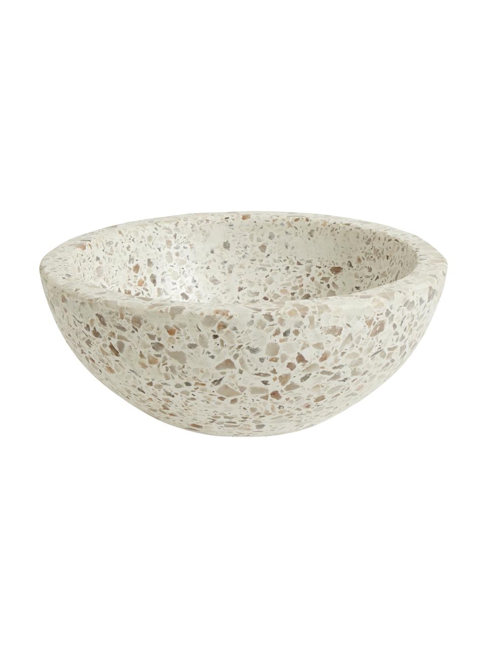 Coupe décorative Terrazzo Ø 15 cm, Grès cérame, Beige, Ø 15 x haut. 6 cm