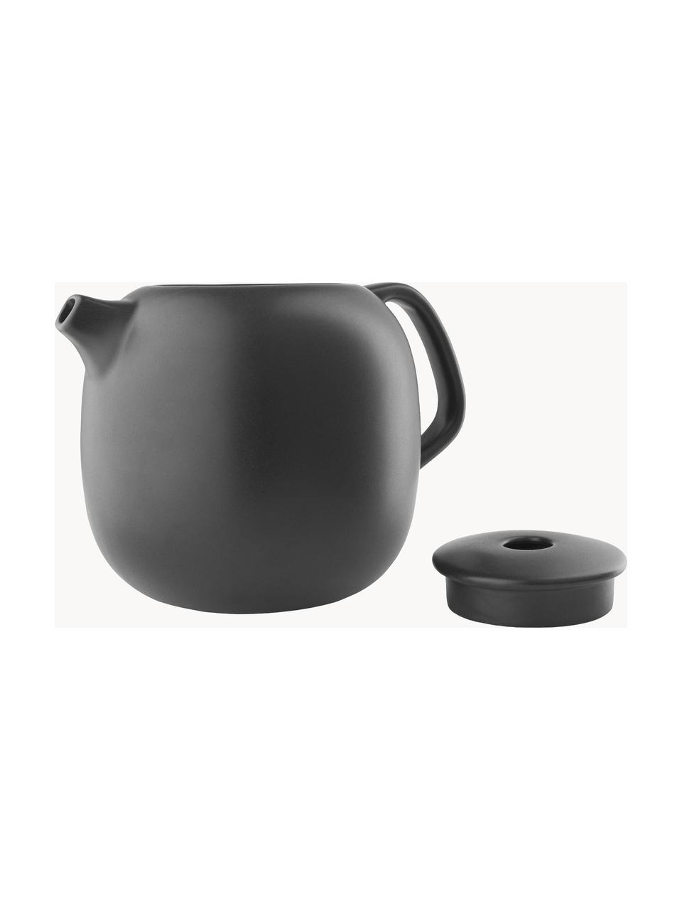 Konvice Nordic Kitchen, 1 l, Kamenina, silikon, Černá, 1 l