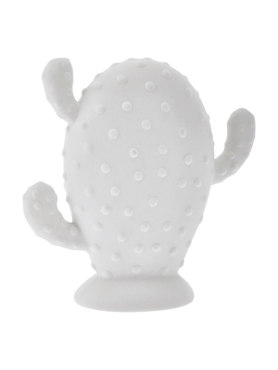 Cactus déco porcelaine Dina, 3 élém., Blanc