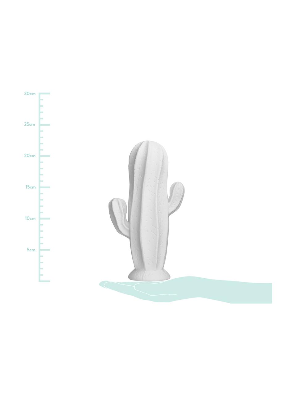 Cactus déco porcelaine Dina, 3 élém., Blanc