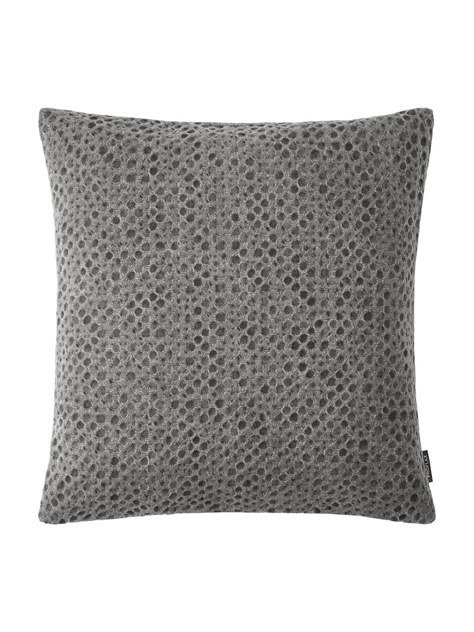 Housse de coussin 45x45 gris Iseo, Gris graphite