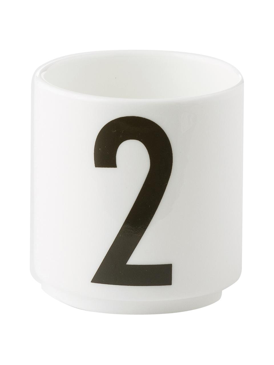 Design espressokopjesset 1234 met cijfers, 4-delig, Beenderporselein (porselein)
Fine Bone China is een zacht porselein, dat zich vooral onderscheidt door zijn briljante, doorschijnende glans., Wit, zwart, Ø 5 x H 6 cm, 80 ml