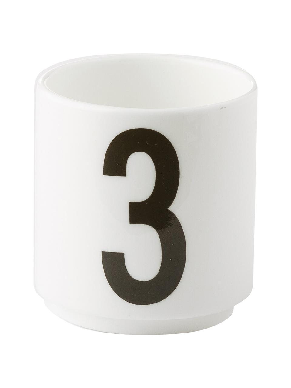 Sada designových pohárků na espresso 1234, 4 díly, Kostní porcelán Fine Bone China
Fine Bone China je jemný porcelán, který se vyznačuje zejména svým zářivým, průsvitným leskem., Bílá, černá, Ø 5 cm, V 6 cm, 80 ml