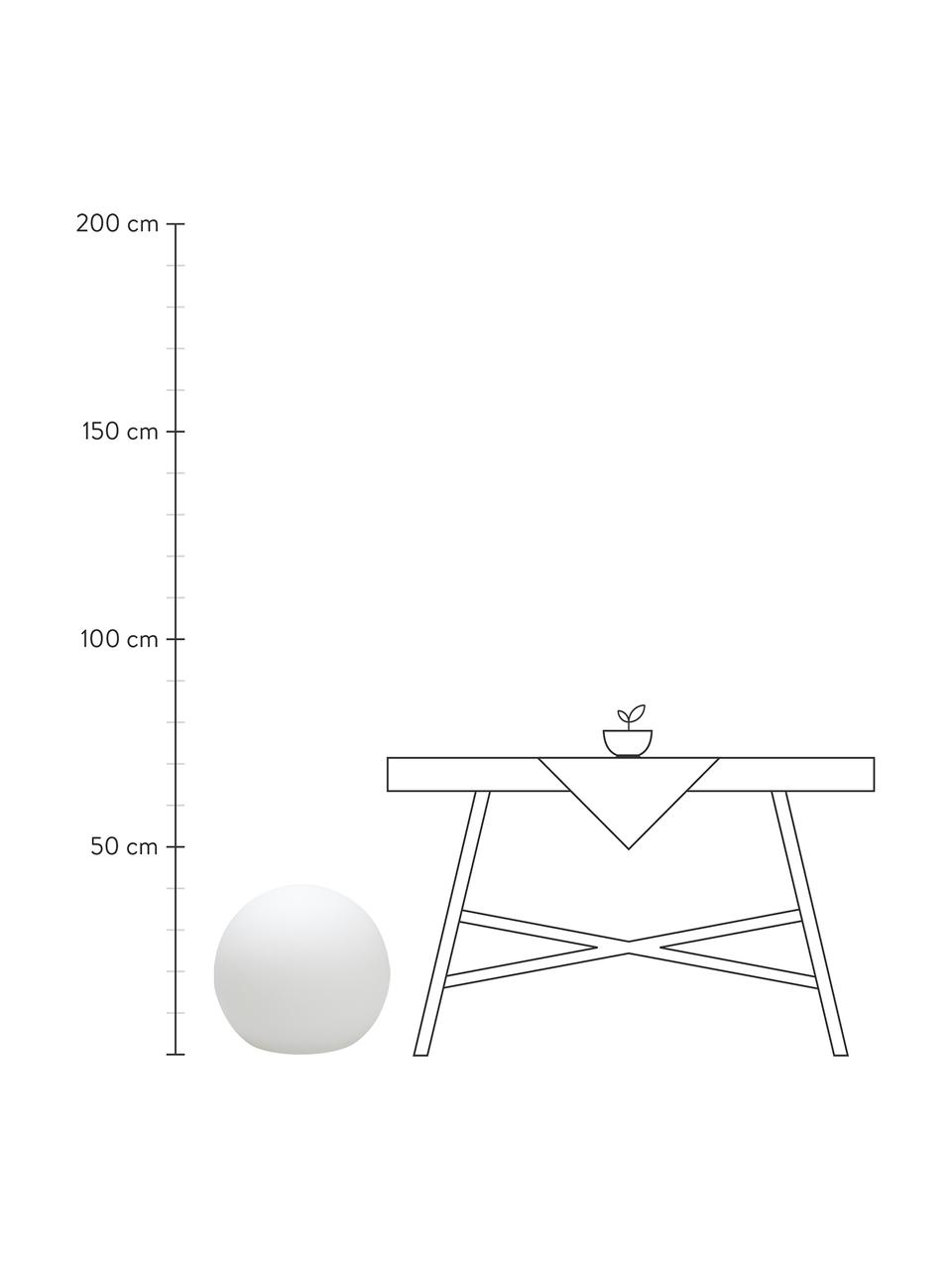 Solar LED tuinlamp Buly met kleurverandering en afstandsbediening, Lamp: polyethyleen, Wit, Ø 60 x H 55 cm