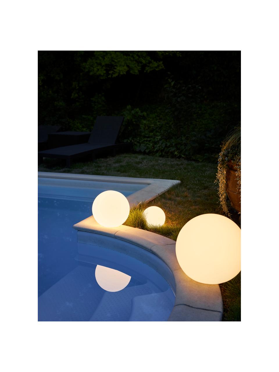 Lampe de jardin LED solaire avec télécommande et variation de couleur Buly, Blanc, Ø 50 x haut. 44 cm