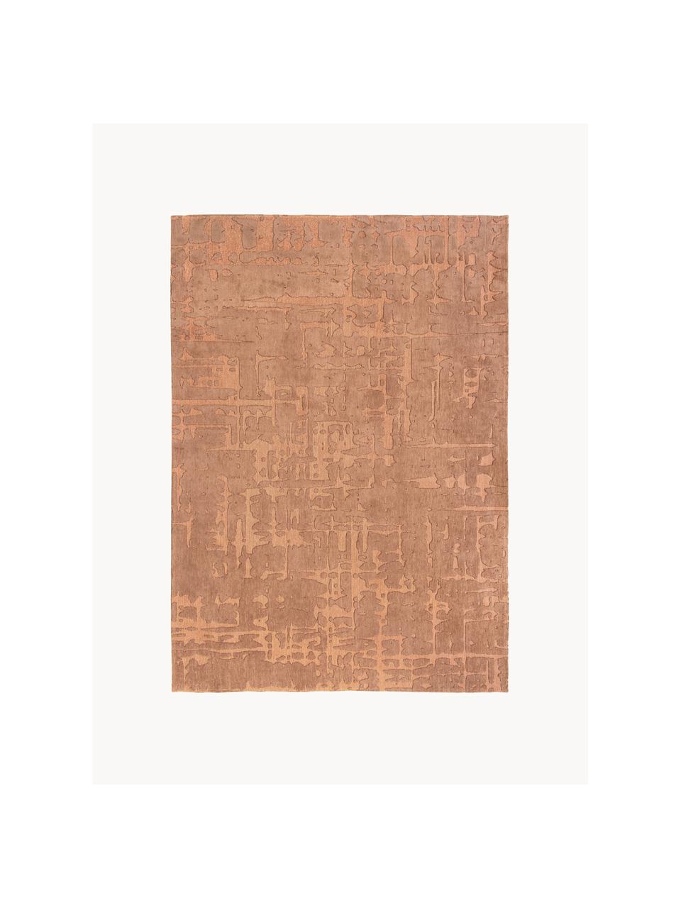 Tapis texturé Perriers, 100 % polyester, Terracotta, larg. 80 x long. 150 cm (taille XS)