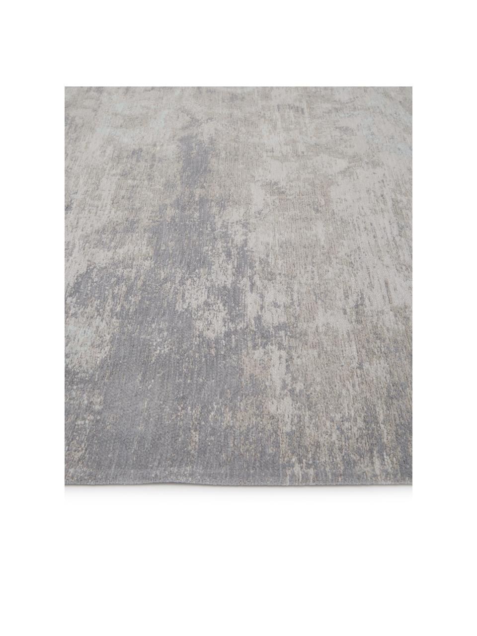 Alfombra de chenilla Babylon, Chenilla (100% algodón), Tonos grises, tonos beige, An 140 x L 200 cm(Tamaño S)
