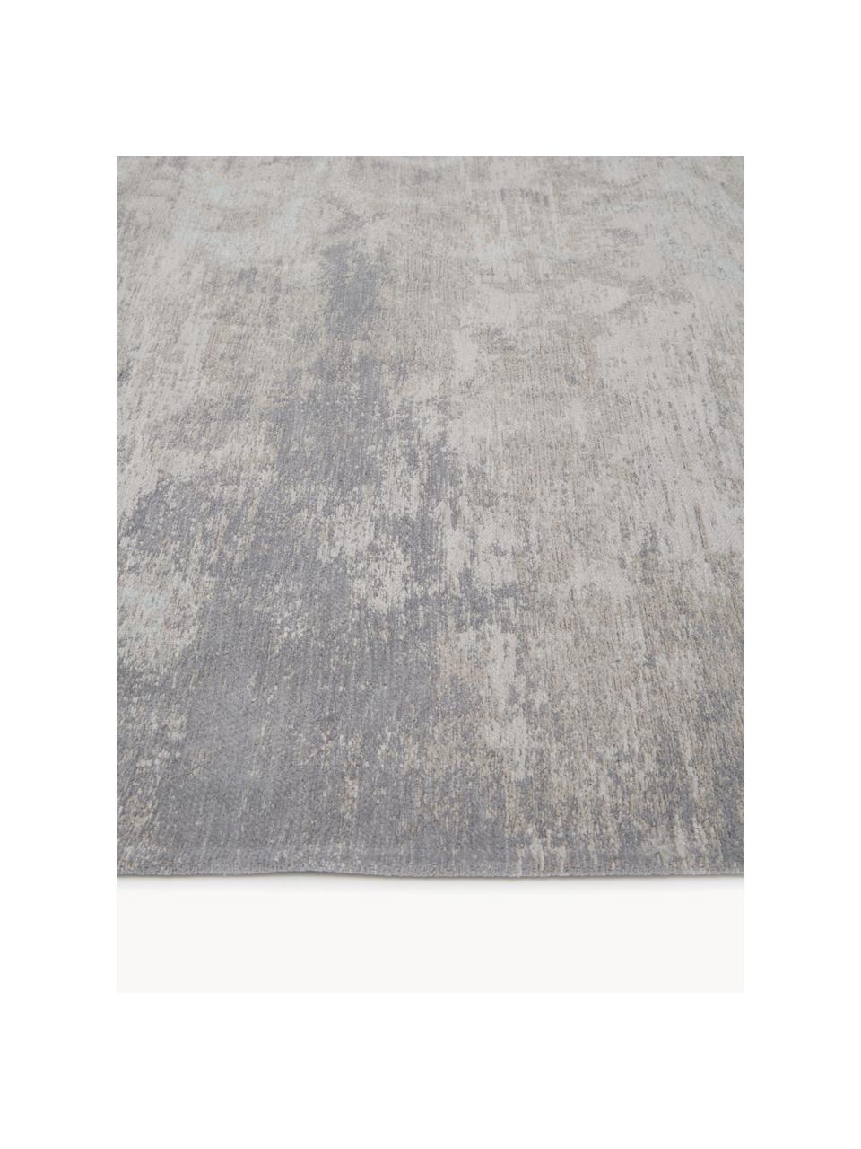 Tapis chenille Babylon, Fil de chenille (100 % coton), Tons gris, tons beiges, larg. 140 x long. 200 cm (taille S)