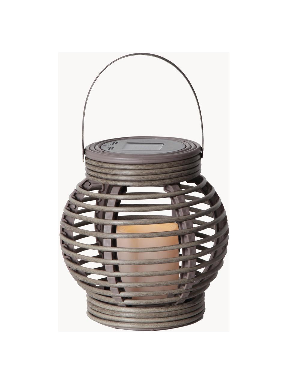 Lanterne - bougie solaire d'extérieur LED Lantern, Gris, Ø 16 x haut. 16 cm