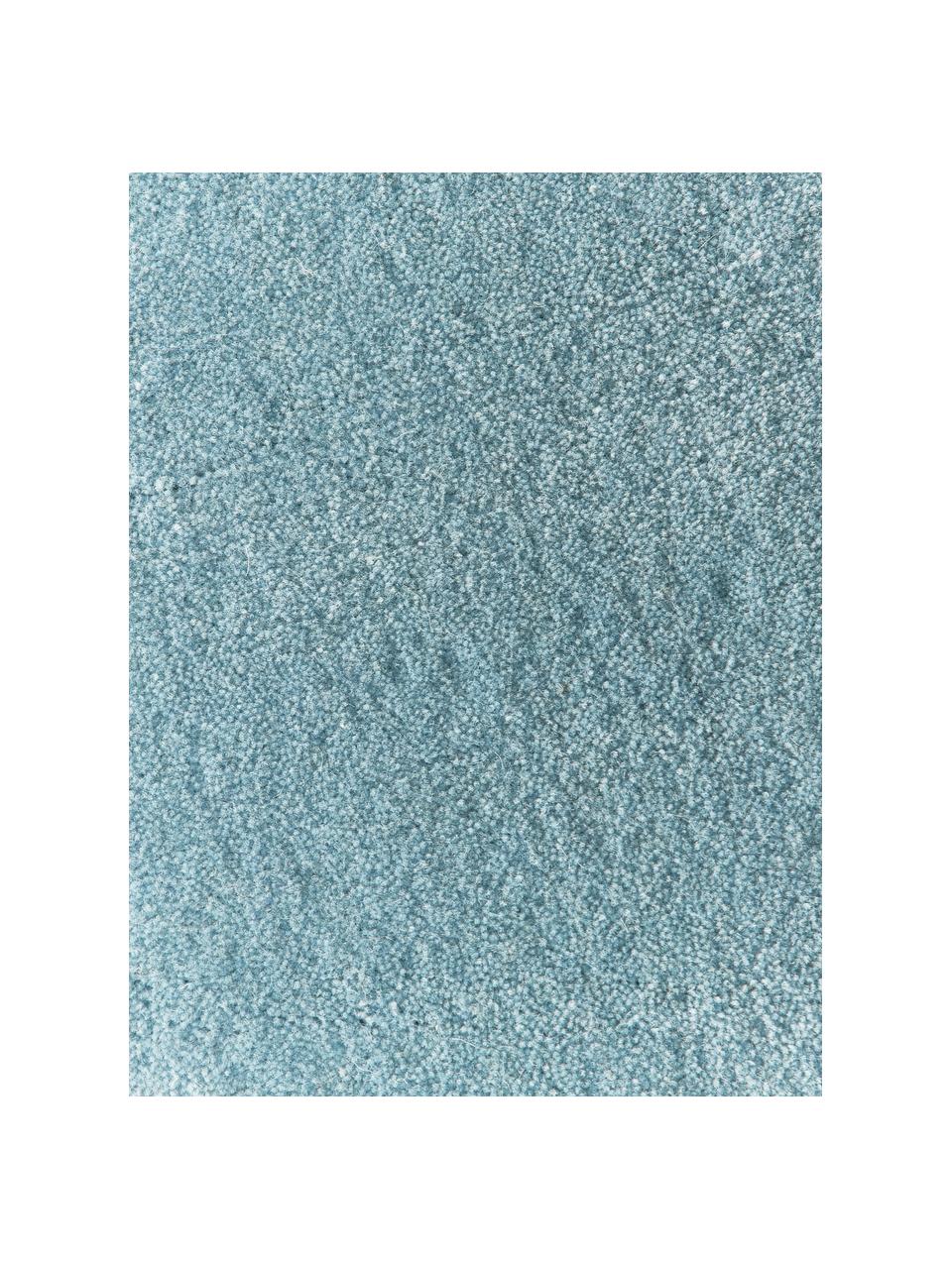 Tapis en laine tissé à la main Zayne, Bleu ciel, larg. 80 x long. 150 cm (taille XS)