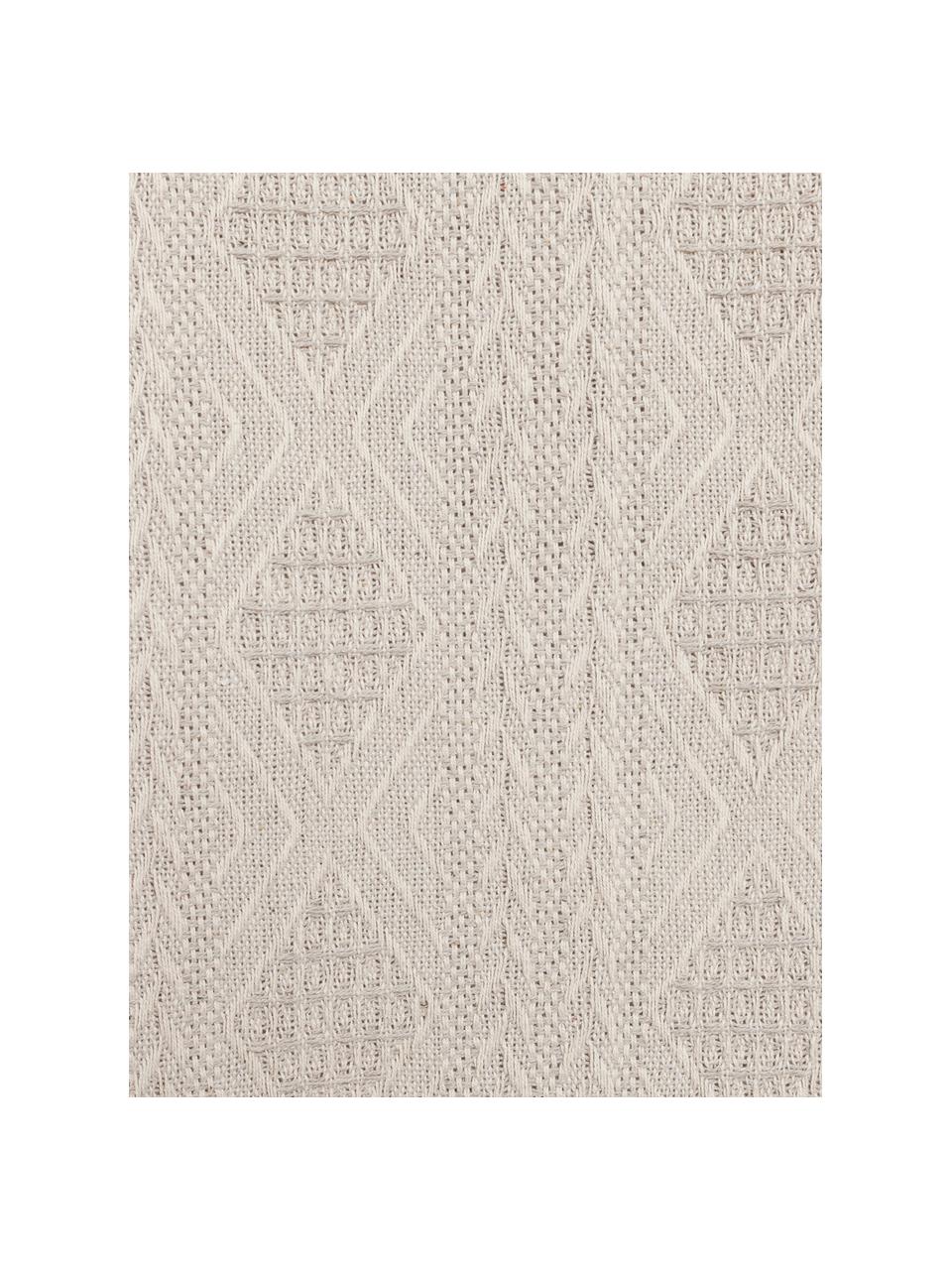 Narzuta Chicago, 100% bawełna, Beżowy, odcienie kości słoniowej, S 180 x D 260 cm