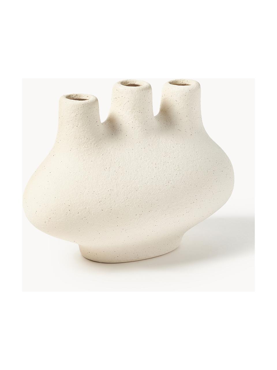 Vase Koya, H 13 cm, Steinzeug, Hellbeige, B 18 x H 13 cm