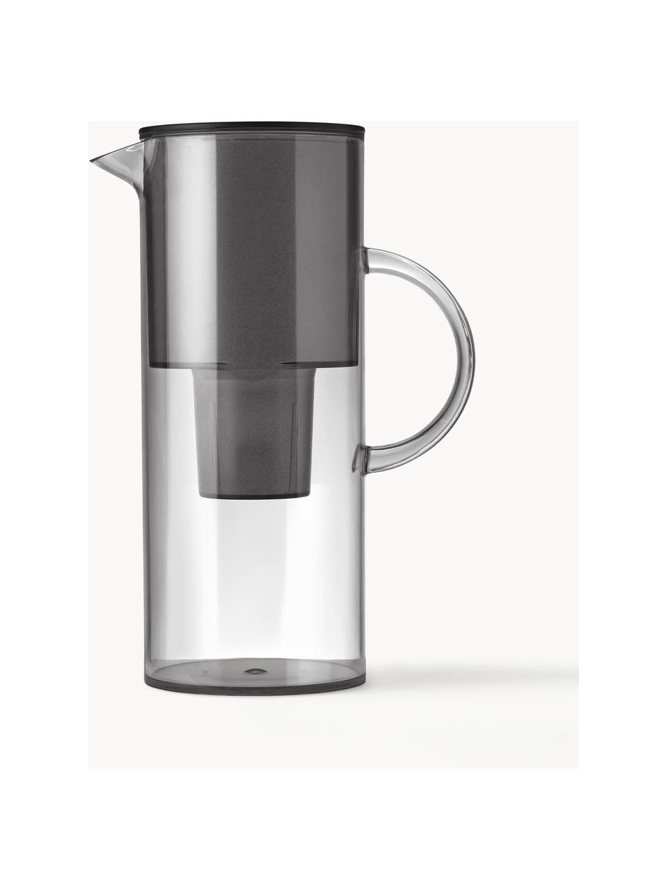 Carafe filtrante à eau EM77, 2 l, Plastique, Gris, transparent, 2 l