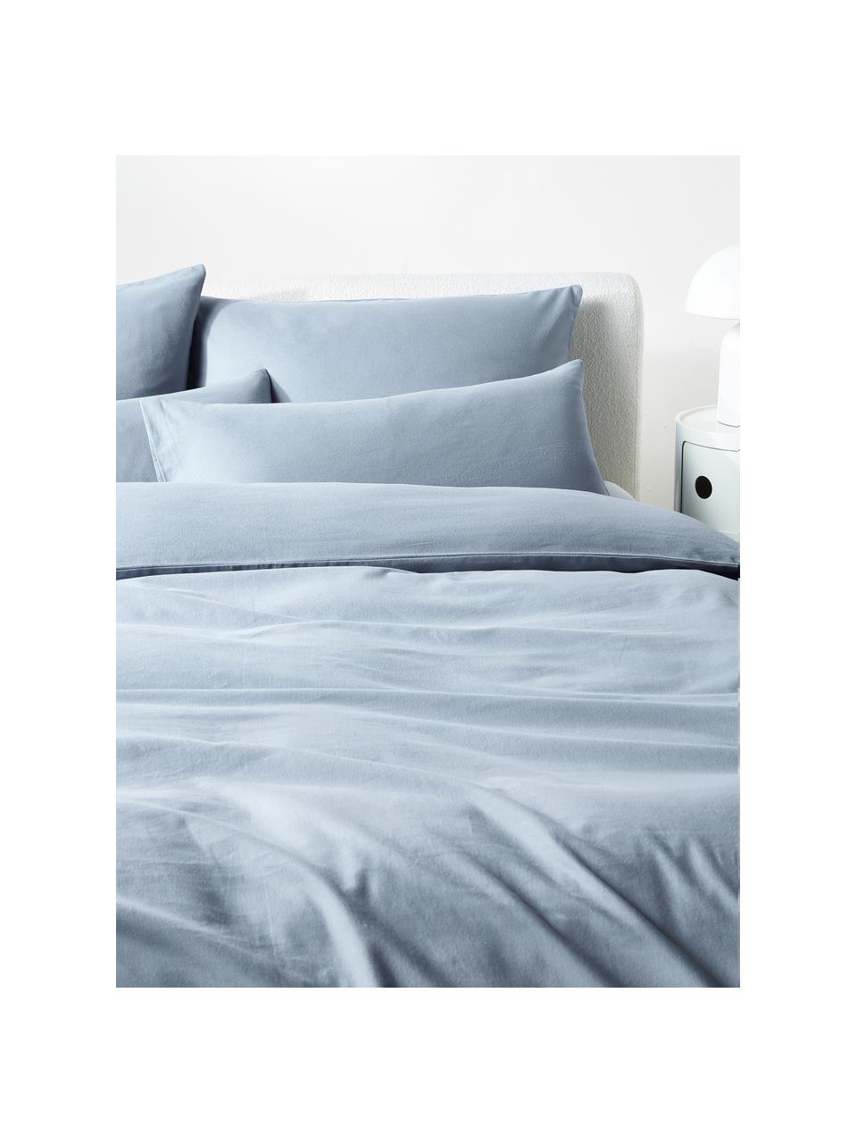 Poszewka na poduszkę z flaneli Biba, Jasny niebieski, S 40 x D 80 cm