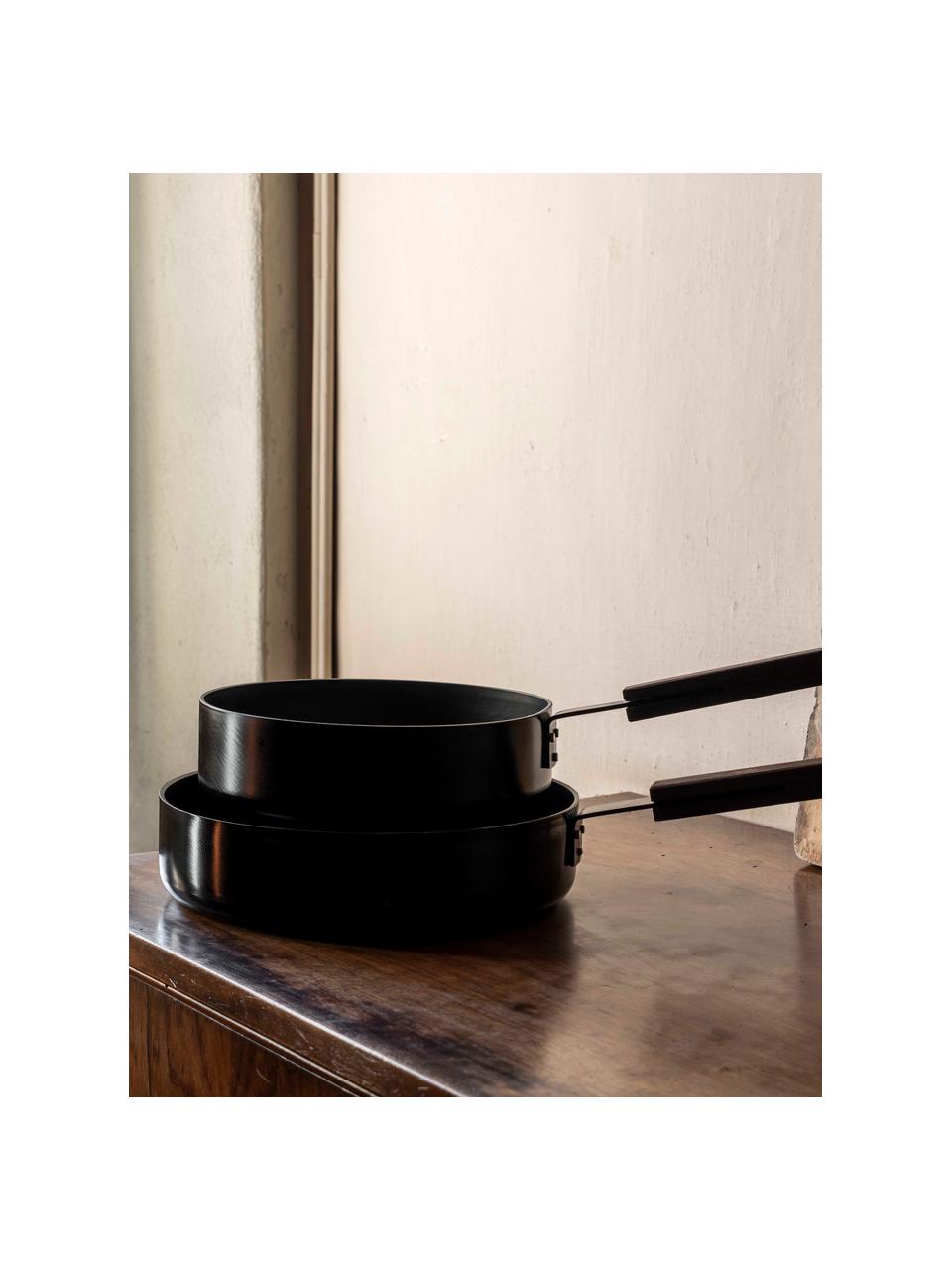 Casserole avec revêtement antiadhésif Black, tailles variées, Noir, bois foncé, Ø 24 x haut. 9 cm