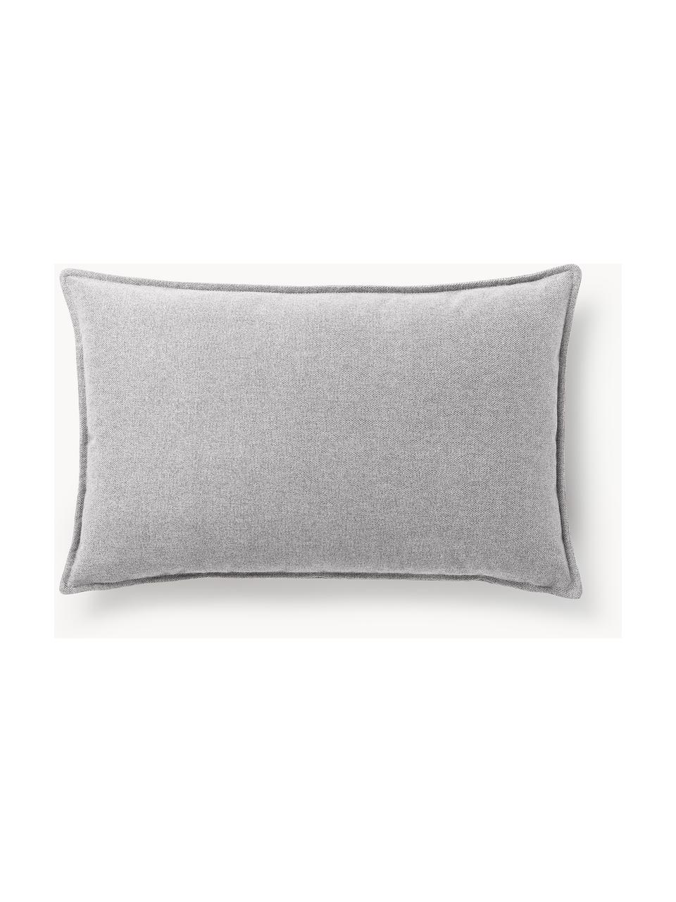 Cuscino decorativo Lennon, Rivestimento: 100% poliestere, Tessuto grigio, Larg. 50 x Lung. 80 cm