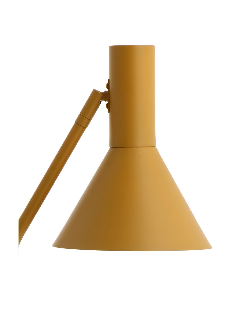 Stolová lampa Lyss, Horčičová, biela