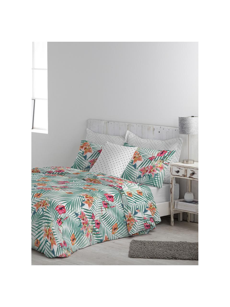 Funda nórdica doble cara Édith, Algodón
El algodón da una sensación agradable y suave en la piel, absorbe bien la humedad y es adecuado para personas alérgicas, Blanco, multicolor, Cama 90 cm (160 x 220 cm)