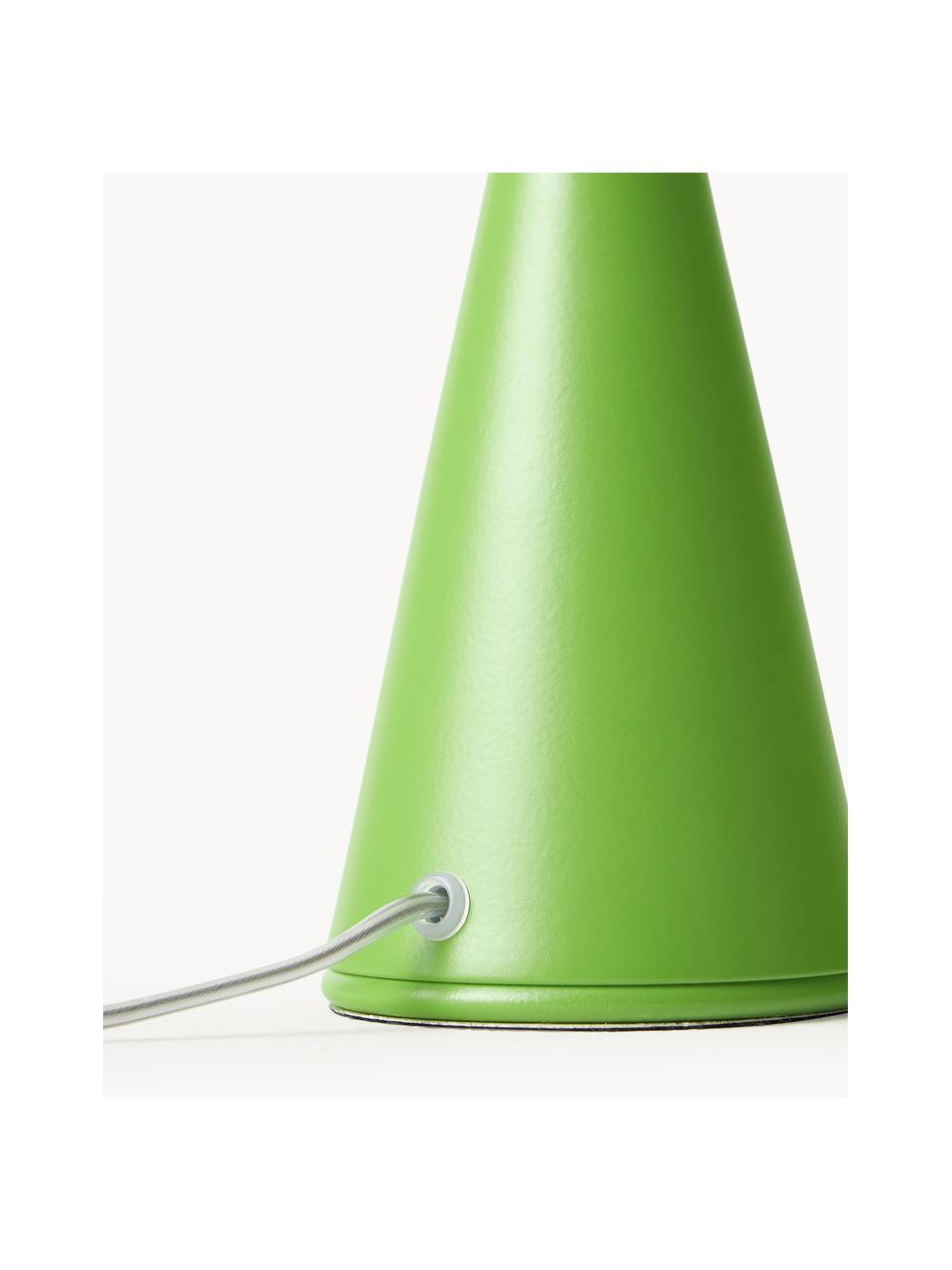Malá stolní lampa Bilia, ručně vyrobená, Bílá, zelená, Ø 12 cm, V 26 cm