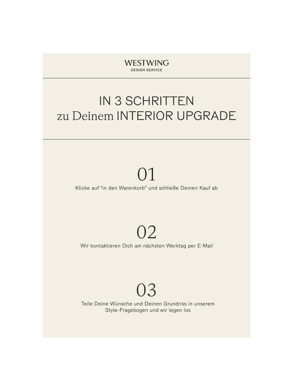 Basic Beratung für einen Raum, Digitaler Gutschein.
Nach Erhalt Deiner Bestellung, wirst Du zeitnah von uns kontaktiert und vereinbaren Dein telefonisches Beratungsgespräch mit Deinem persönlichen Interior Designer., Basic Beratung für einen Raum, Wohnbereich(e)