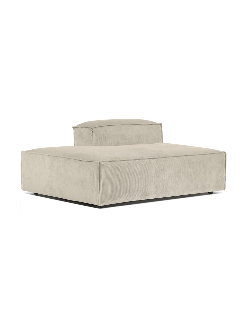 Modul šezlong z menčestru Lennon, Menčestrová béžová, Š 150 x V 68 cm, s operadlom napravo