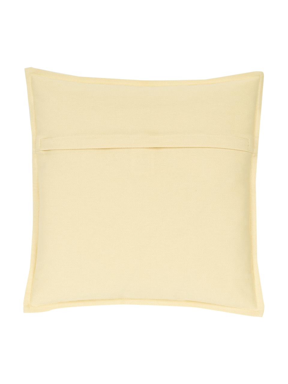 Federa arredo in cotone giallo chiaro Mads, 100% cotone, Giallo, Larg. 40 x Lung. 40 cm