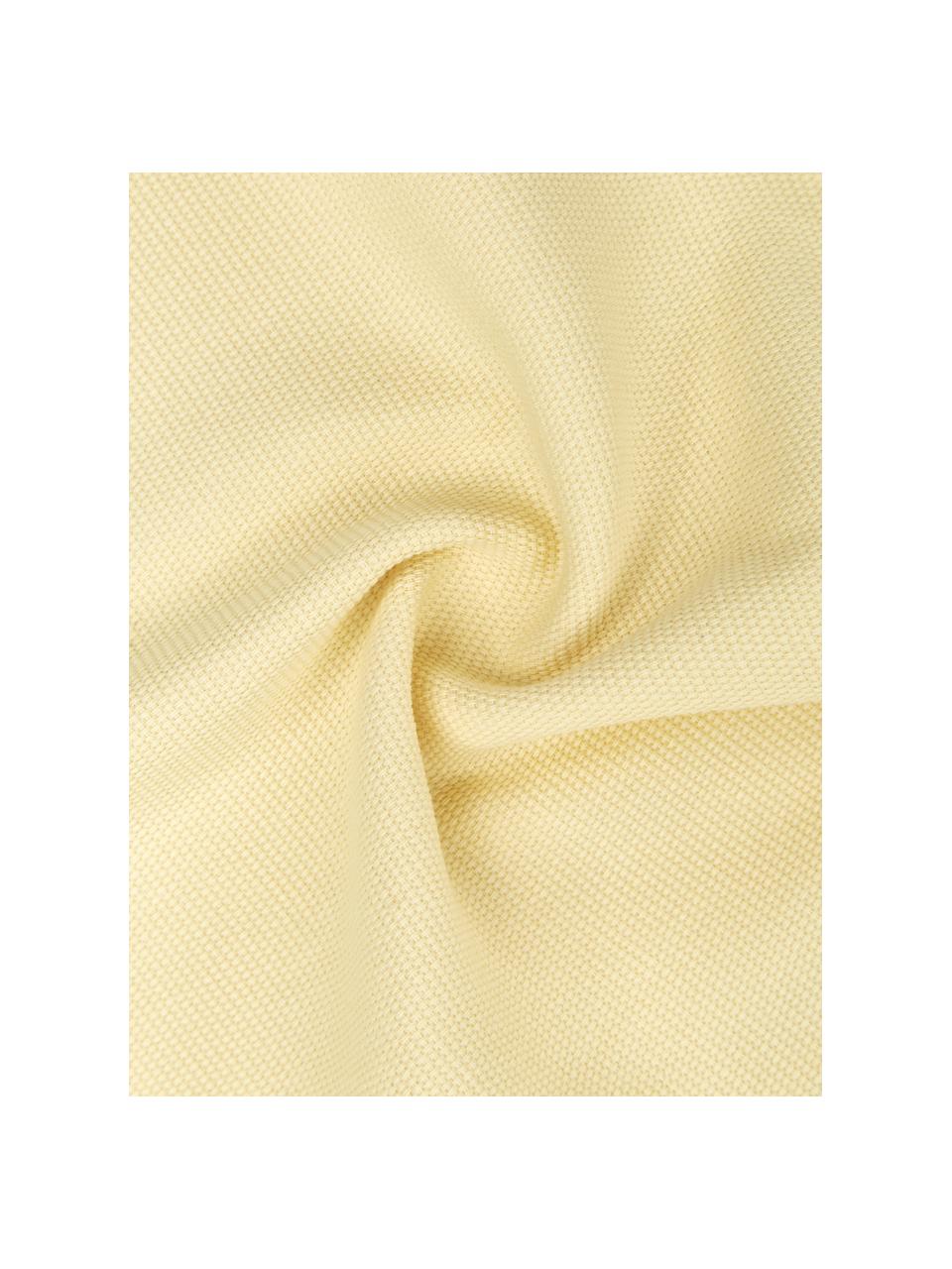 Funda de cojín de algodón Mads, 100% algodón, Amarillo, An 40 x L 40 cm