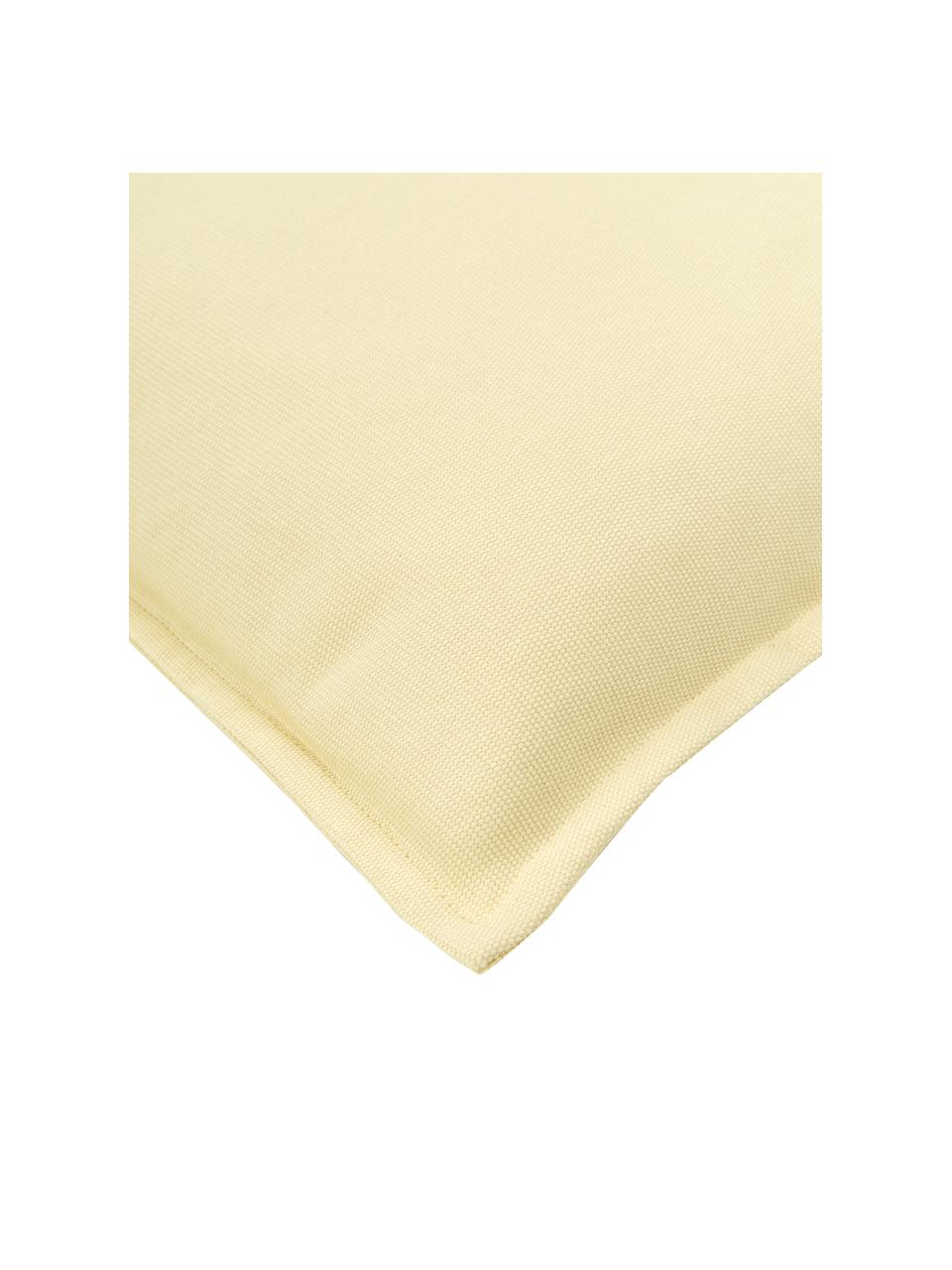 Housse de coussin en coton jaune clair Mads, 100 % coton, Jaune, larg. 40 x long. 40 cm