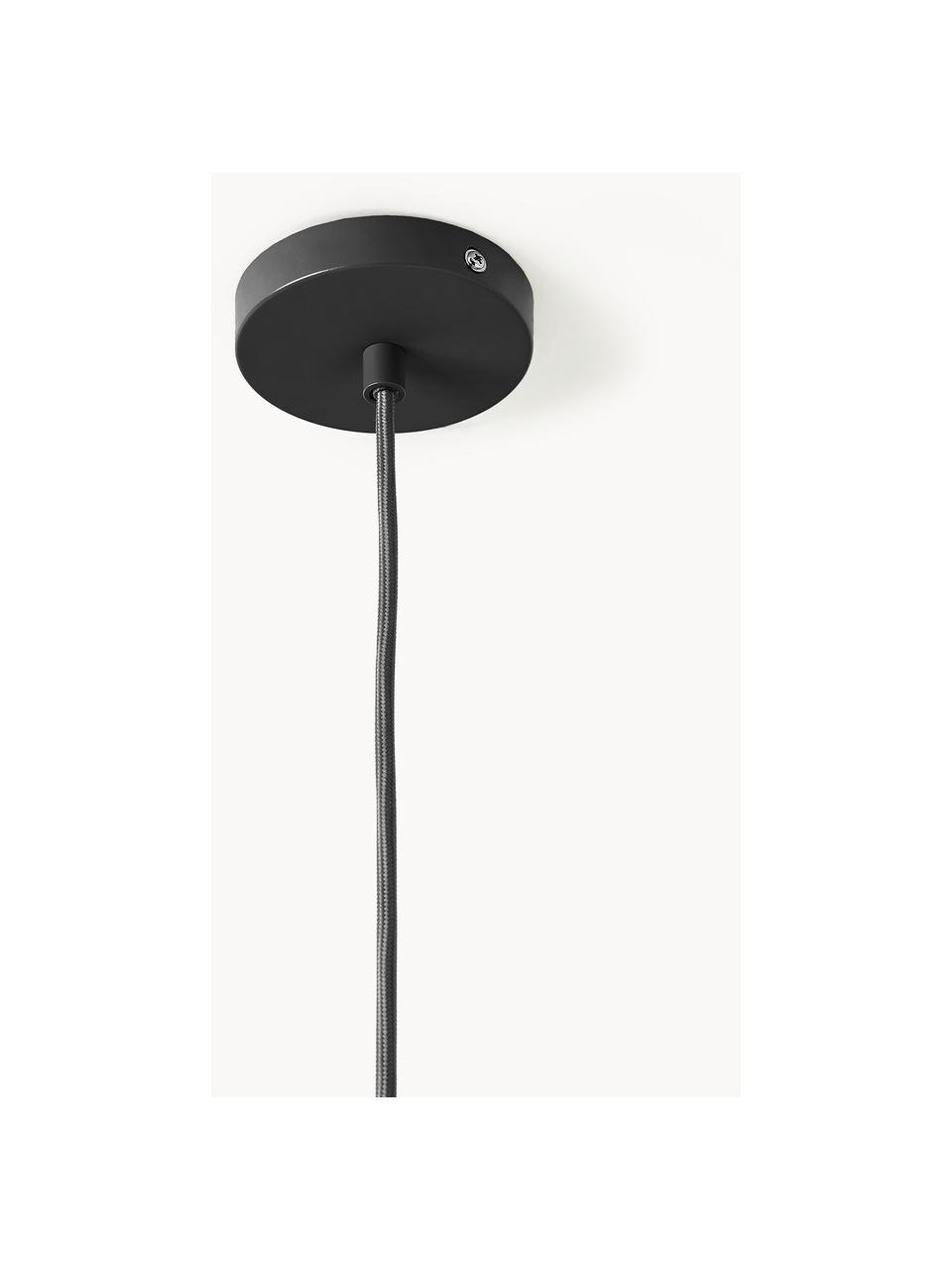 Kleine design hanglamp Lyss, Zwart, Ø 18 x H 23 cm