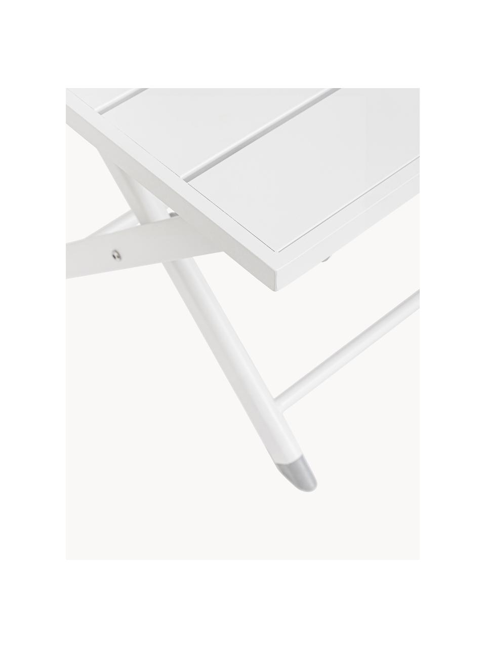 Mesa plegable para exterior Taylor, Acero con pintura en polvo, Blanco, An 44 x F 44 cm