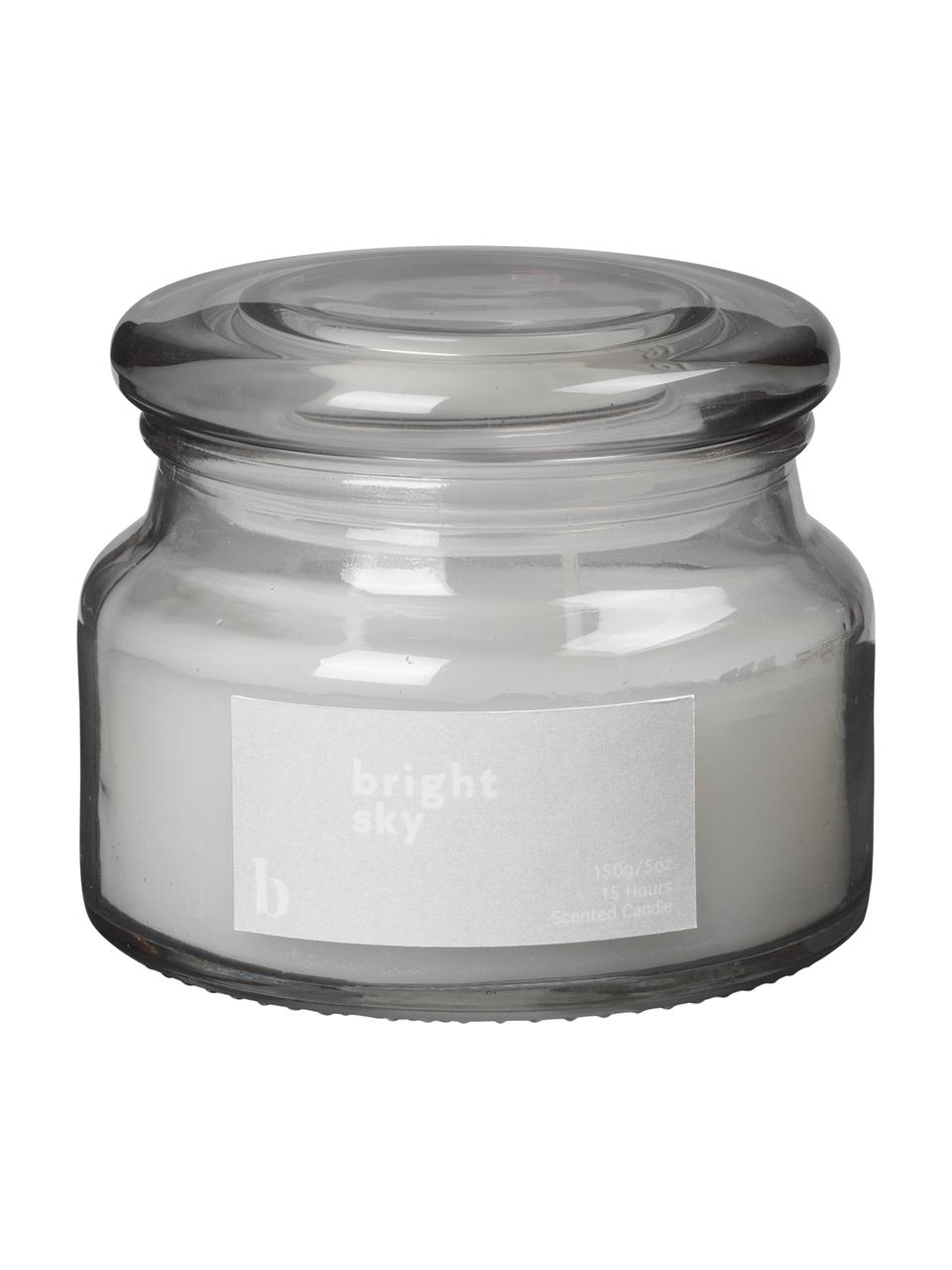 Bougie parfumée Bright Sky (floral), Gris, Ø 10 x haut. 8 cm