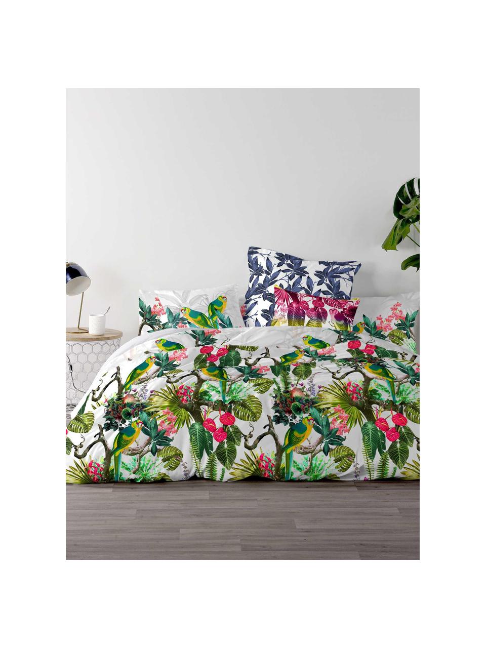 Housse de couette en coton Tropic, Multicolore