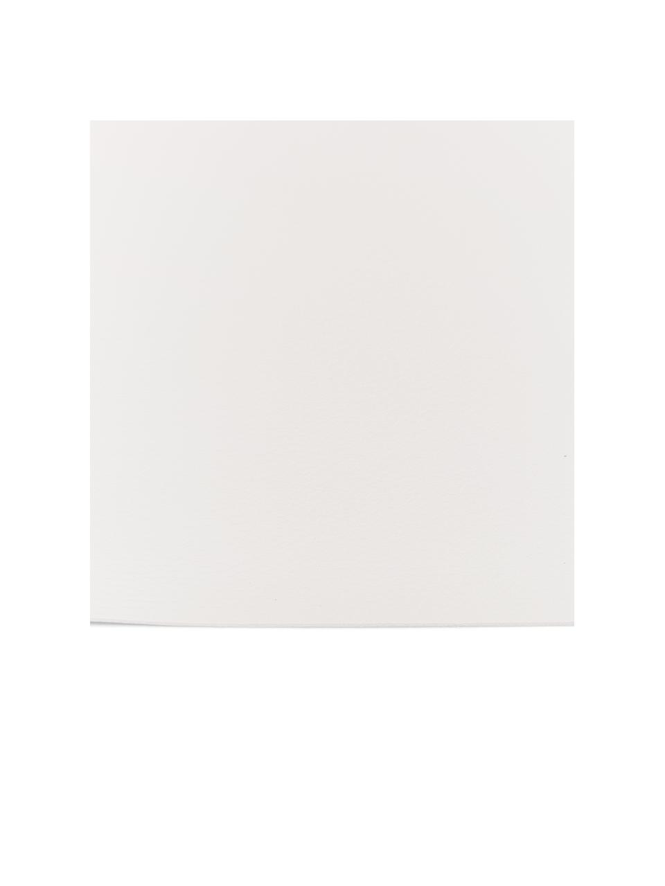 Prostírání z imitace kůže Pik, 2 ks, Imitace kůže (PVC), Bílá, Š 33 cm, D 46 cm