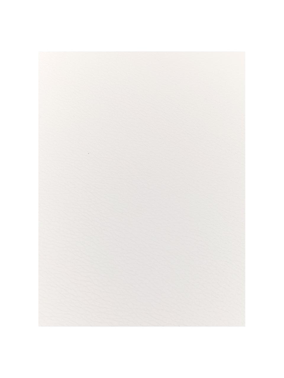Manteles individuales de cuero sintético Pik, 2 uds., Plástico (PVC), Blanco, An 33 x L 46 cm