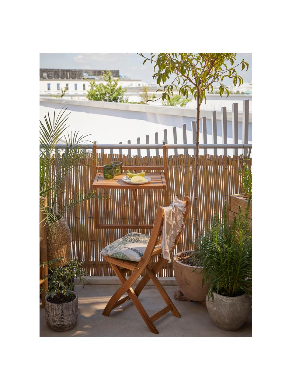 Mesa de balcón plegable de madera Lodge, Madera de acacia, aceitada, Acacia, An 57 x Al 64 cm