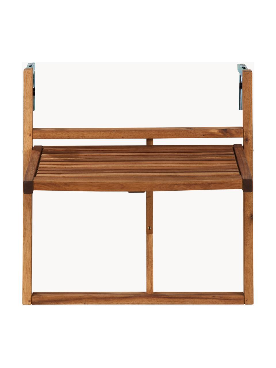 Balkon-Klapptisch Lodge aus Holz, Akazienholz, geölt, Akazienholz, B 57 x H 64 cm