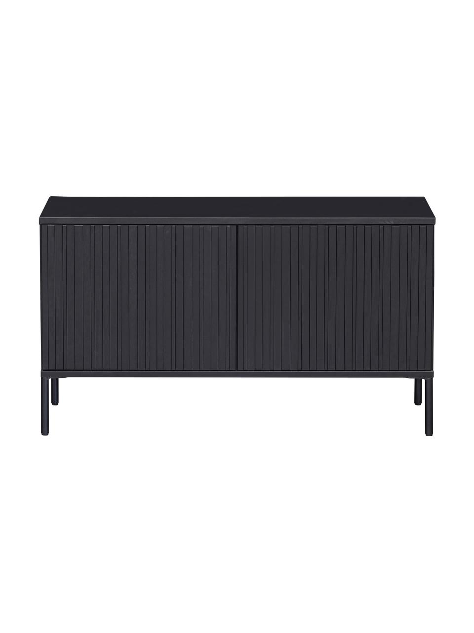 TV skrinka z borovicového dreva s 2 dvierkami Avourio, Borovicové drevo, Š 100 x V 56 cm