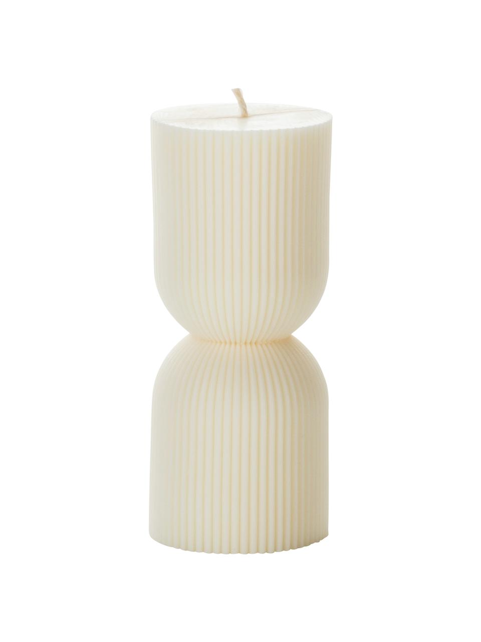 Vela Ios, Cera, Blanco crema, Ø 6 x Al 13 cm