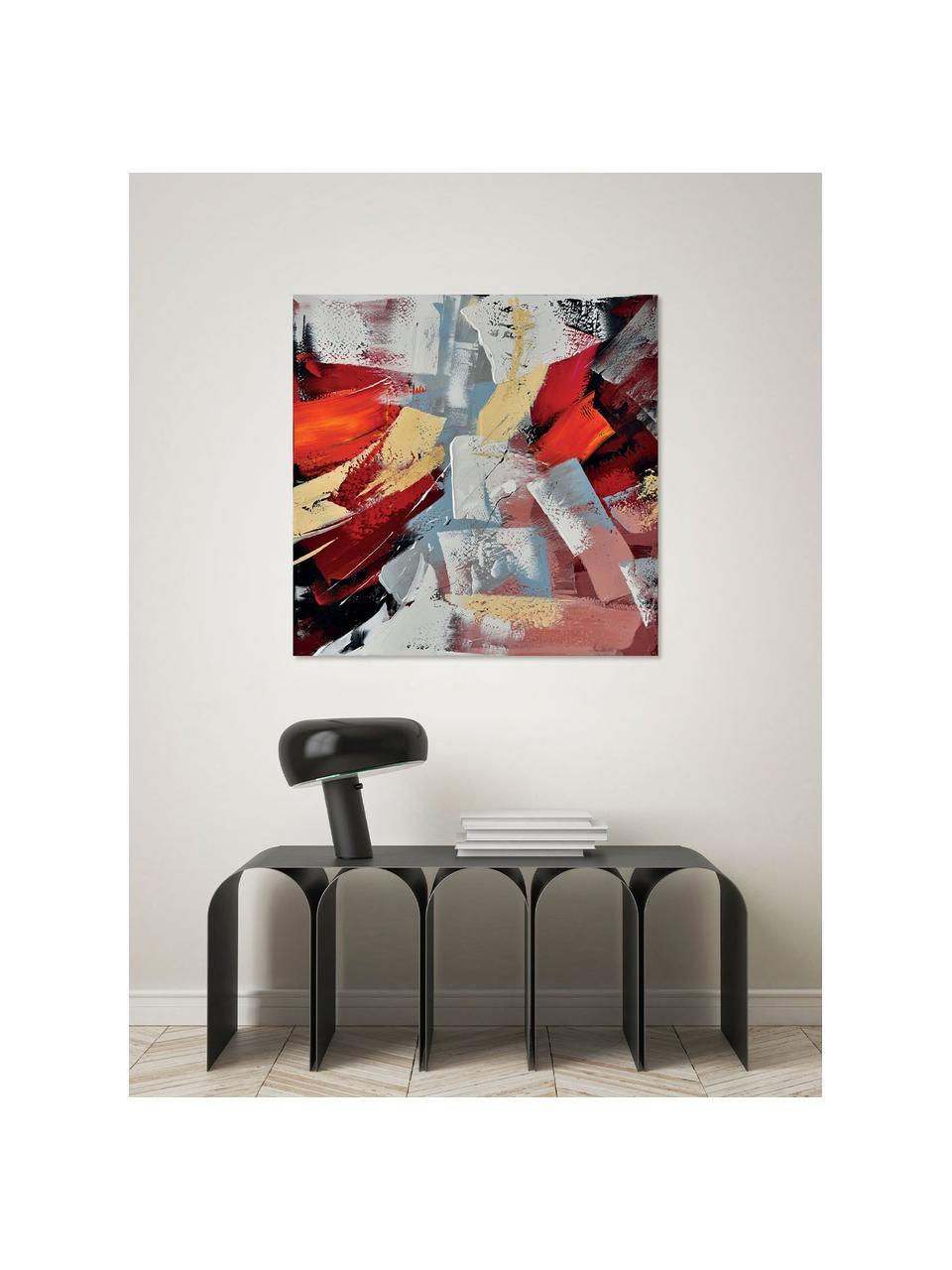 Toile peinte à la main Connessione di Colori, Multicolore, larg. 100 x haut. 100 cm