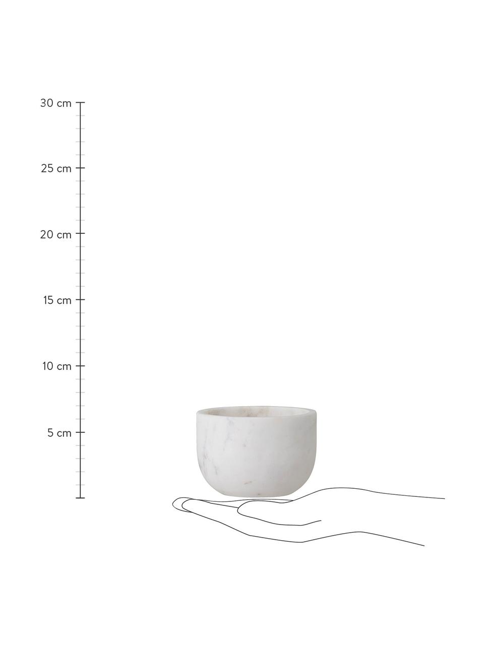 Snackschalenset Mumi van marmer in verschillende formaten, 4-delig, Marmer, Wit, Set met verschillende formaten